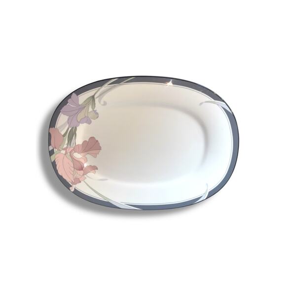 Vintage New Decade by Noritake Cafe Du Soir Oval 14” Serving Platter - Picture 1 of 4